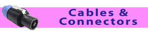 Speaker Parts cables and connectors