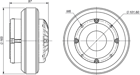 Beyma CD-320FeTi Drawing