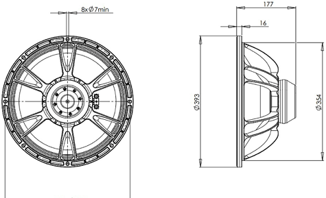 B&C 15NW76 Drawing