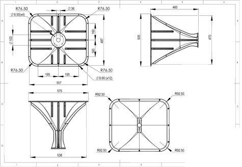 B&C ME464 Drawing