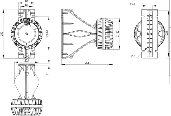 B&C WG148-464 Drawing