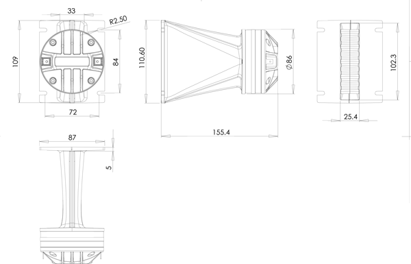 B&C WG400 Drawing