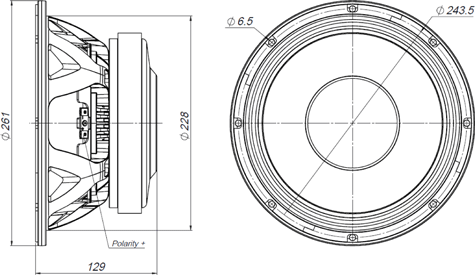 Beyma 10MCB700 Drawing