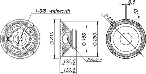 Beyma 12WCXD Drawing