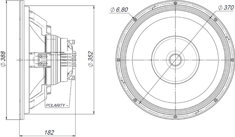 Beyma 15CXA400Nd Dimensions