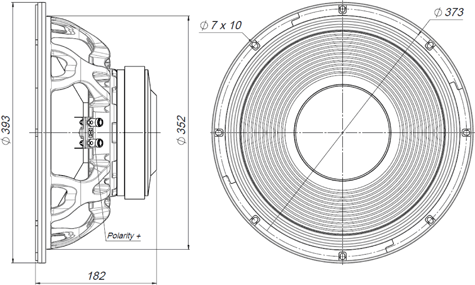 Beyma 15LEX1000Fe Drawing