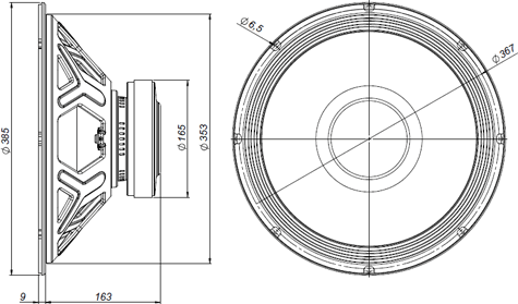 Beyma 15MCS500 Drawing