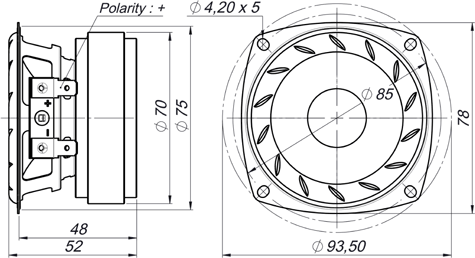 Beyma 3FR30V2 Drawing