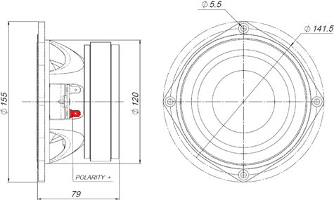 Beyma 5P200Fe Drawing