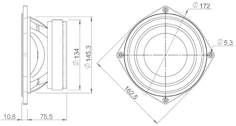 Beyma 6P200Fe Drawing