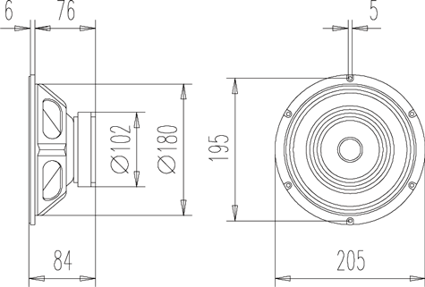 Beyma 8AG/N Drawing