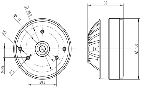 Beyma CD10FeN Dimensions