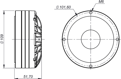Beyma CD-2514NdTi Drawing
