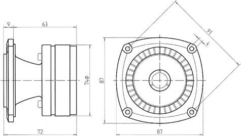 Beyma CP12N Drawing