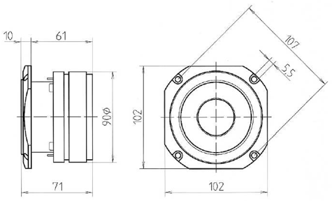 Beyma CP22F Drawing