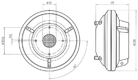 Beyma CP800Ti Dimensions