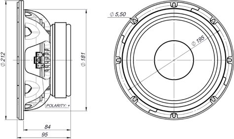 Beyma Pro8CF Drawing