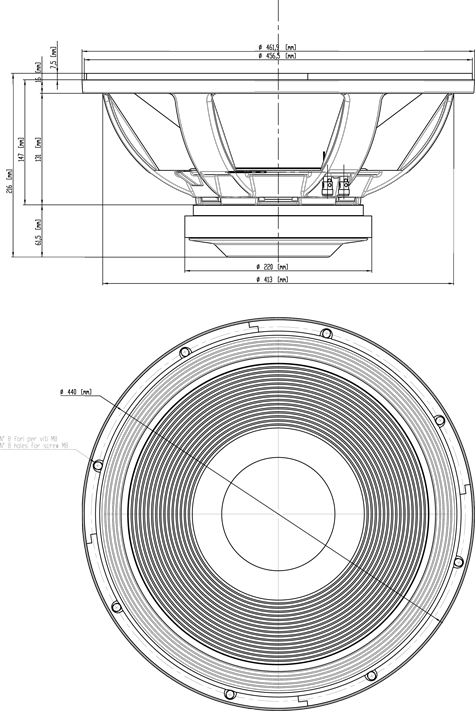 18 Sound 18NLW9601 Drawing