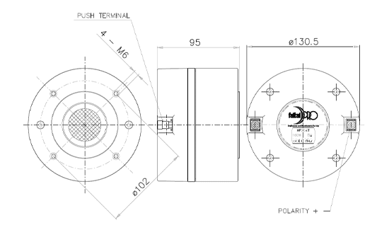 Faital Pro HF20AT Drawing