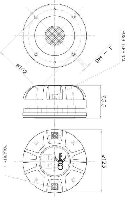 Faital Pro HF146R Drawing