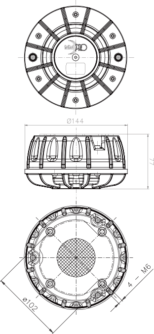 Faital Pro HMF200 Drawing