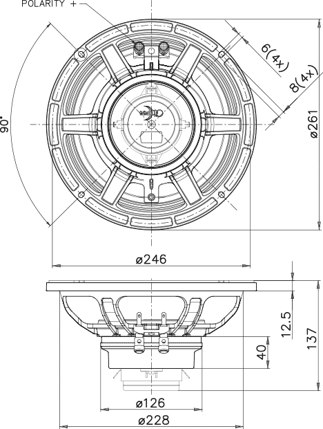 Faital Pro 10HX240 Mounting