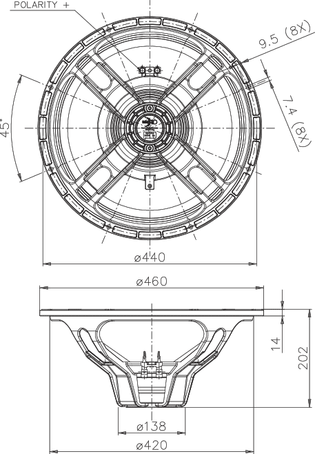 Faital Pro 18HP1022 Mounting