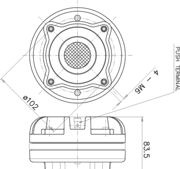 Faital Pro HF2000 Dimensions