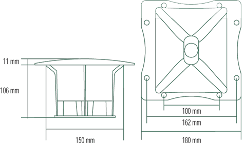 RCF HF101 Dimension