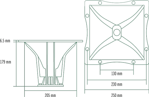 RCF HF64 Dimensions